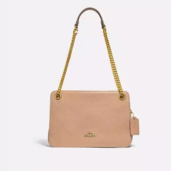 Coach Bryant Convertible Carryall Beachwood Leather Bag LIKE NEW - Picture 6 of 10